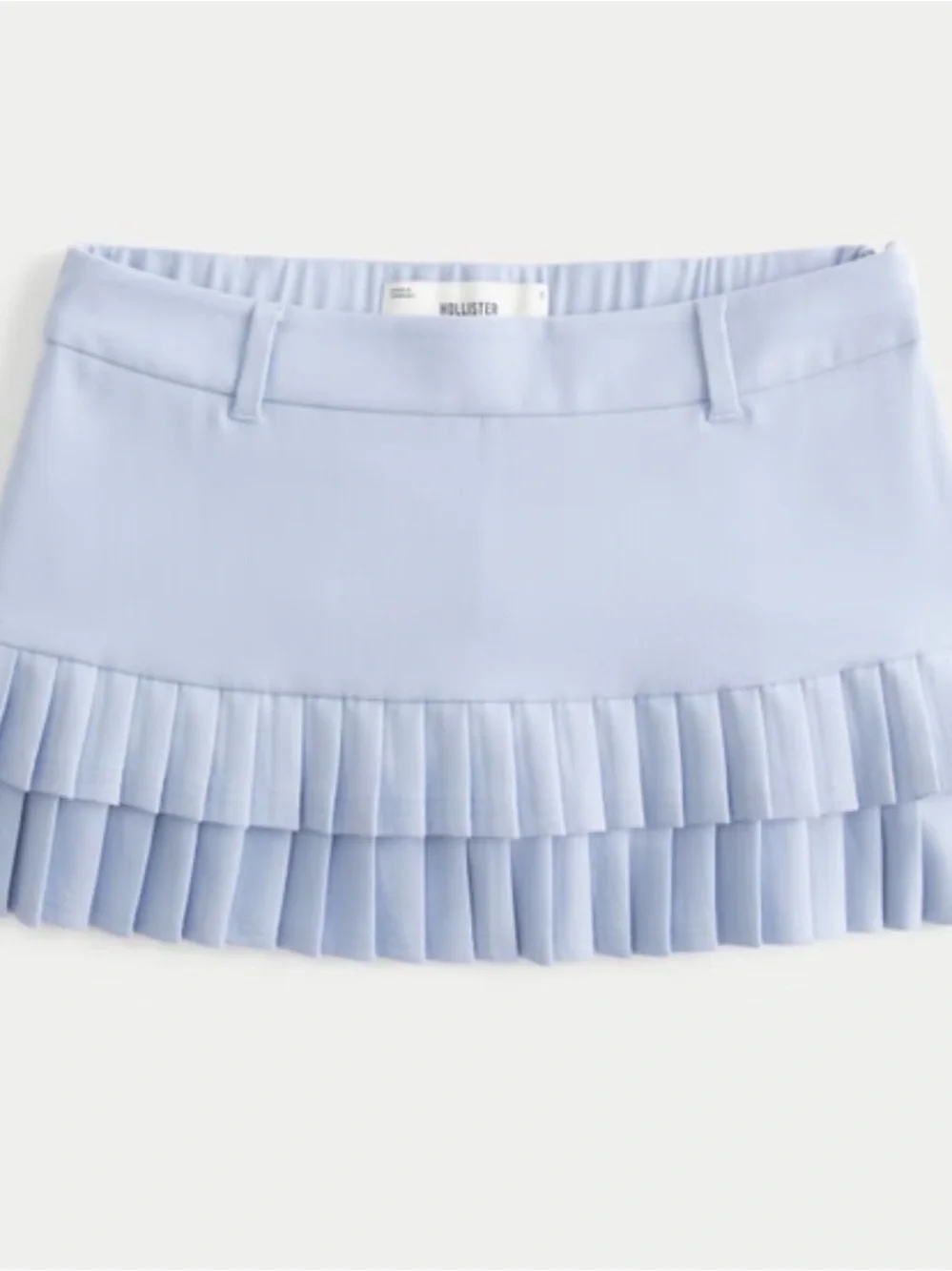 Hollister Co. light blue pleated mini skirt size S